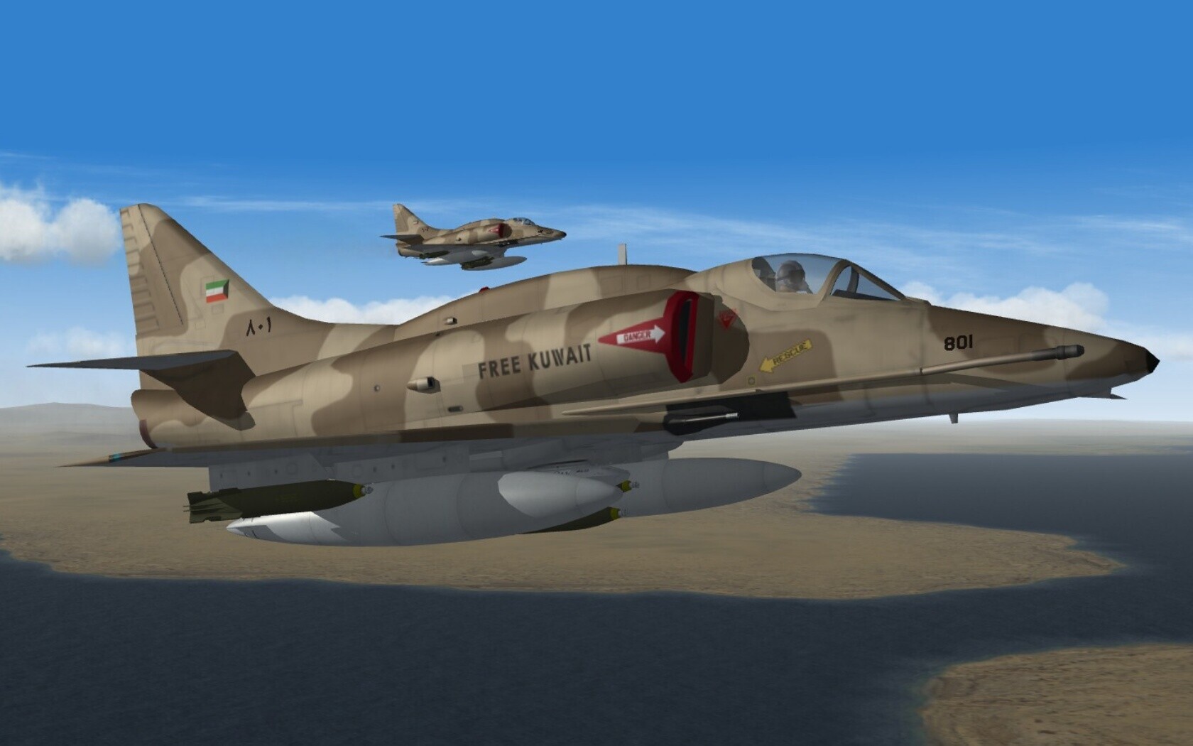 Series 1 Kuwaiti A-4KU Skyhawk Updated for Strike Fighters 2