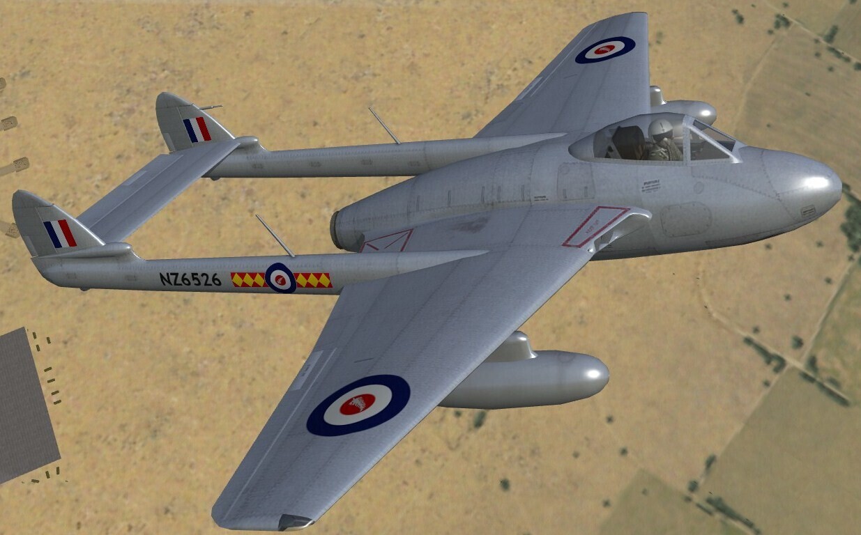 Royal New Zealand Airforce Vampire Skins for No. 75 Squadron