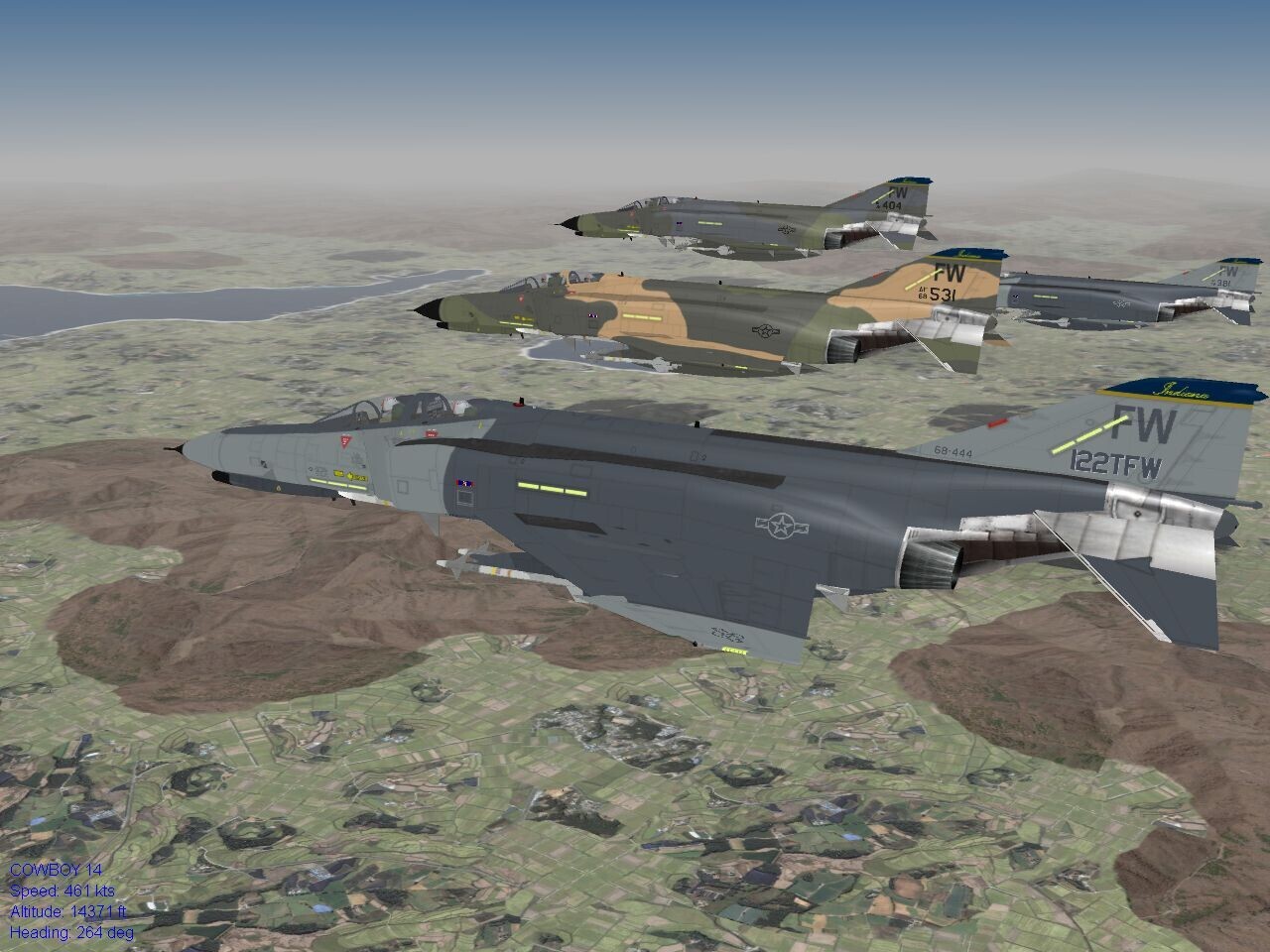 F-4E 163rd TFS,  122nd TFW,  1986-1991