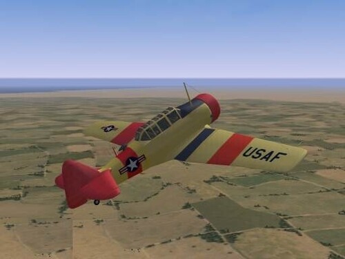 View the file AT-6D Texan Yellow Training skin