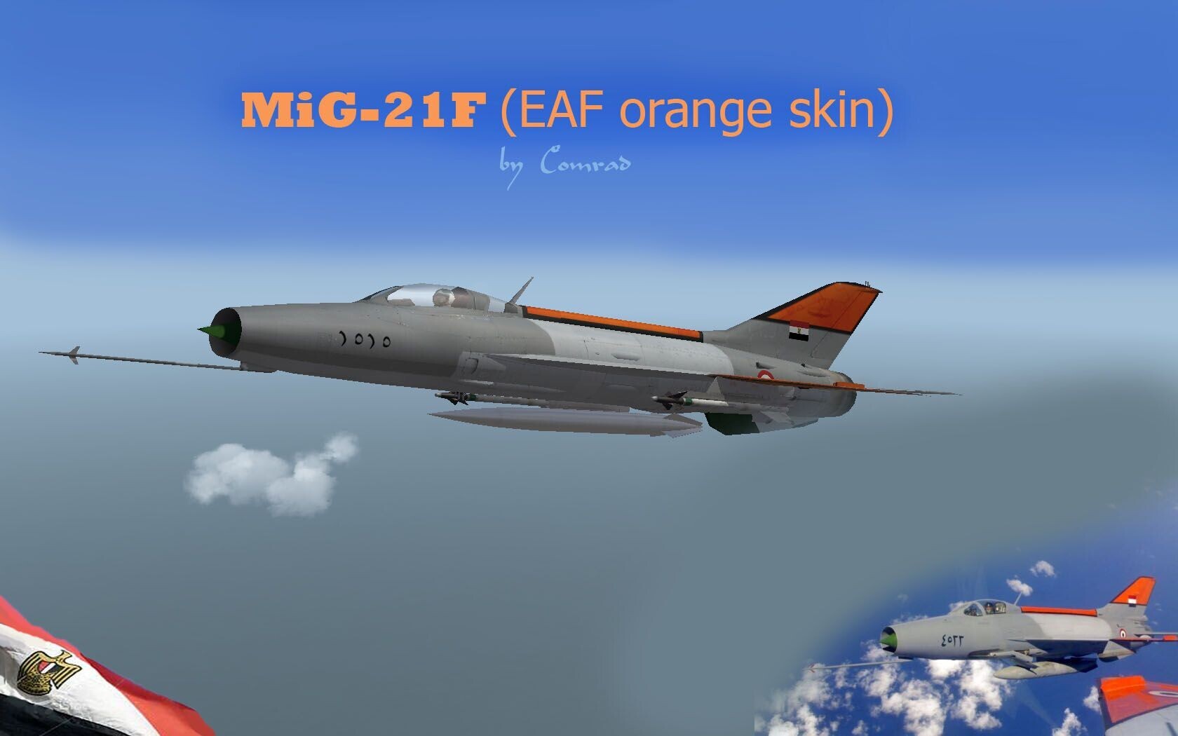 MiG-21F Egyptian AF (Orange) skin