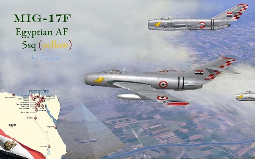 View the file Egyptian MiG-17F 5th Sqdn Yellow Skin