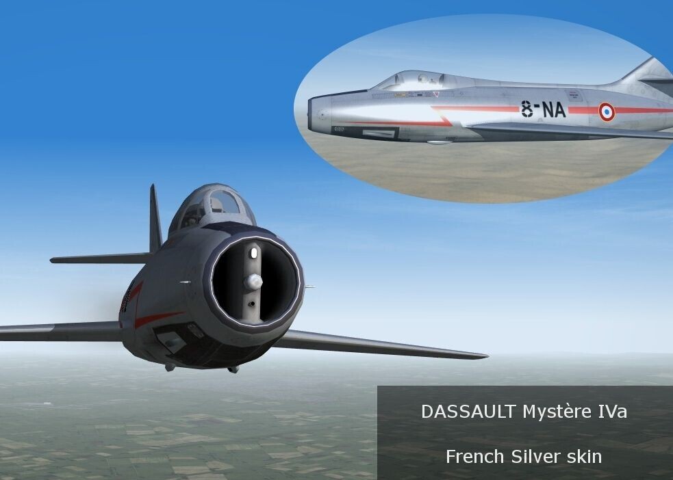 DASSAULT MYSTERE IVa French silver skin (3W)