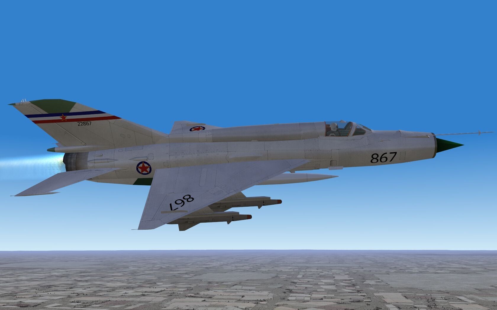 Yugo Mig-21MF (L-16) Silver