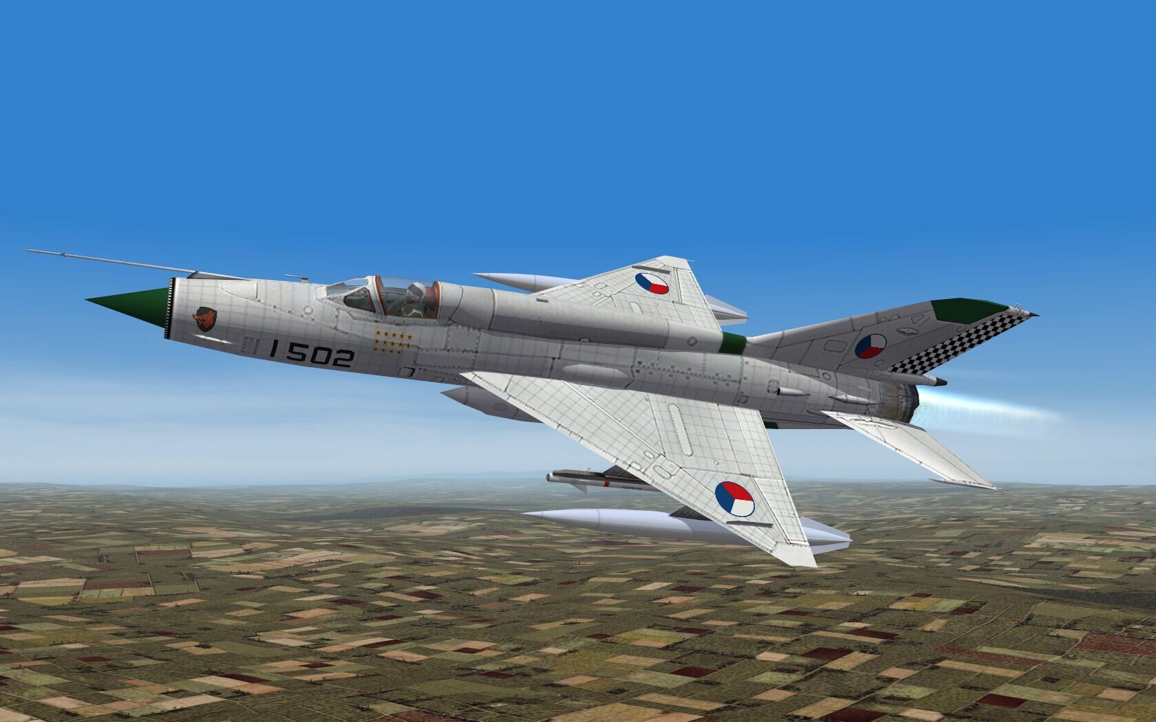 MIG-21R Czech Silver Skin