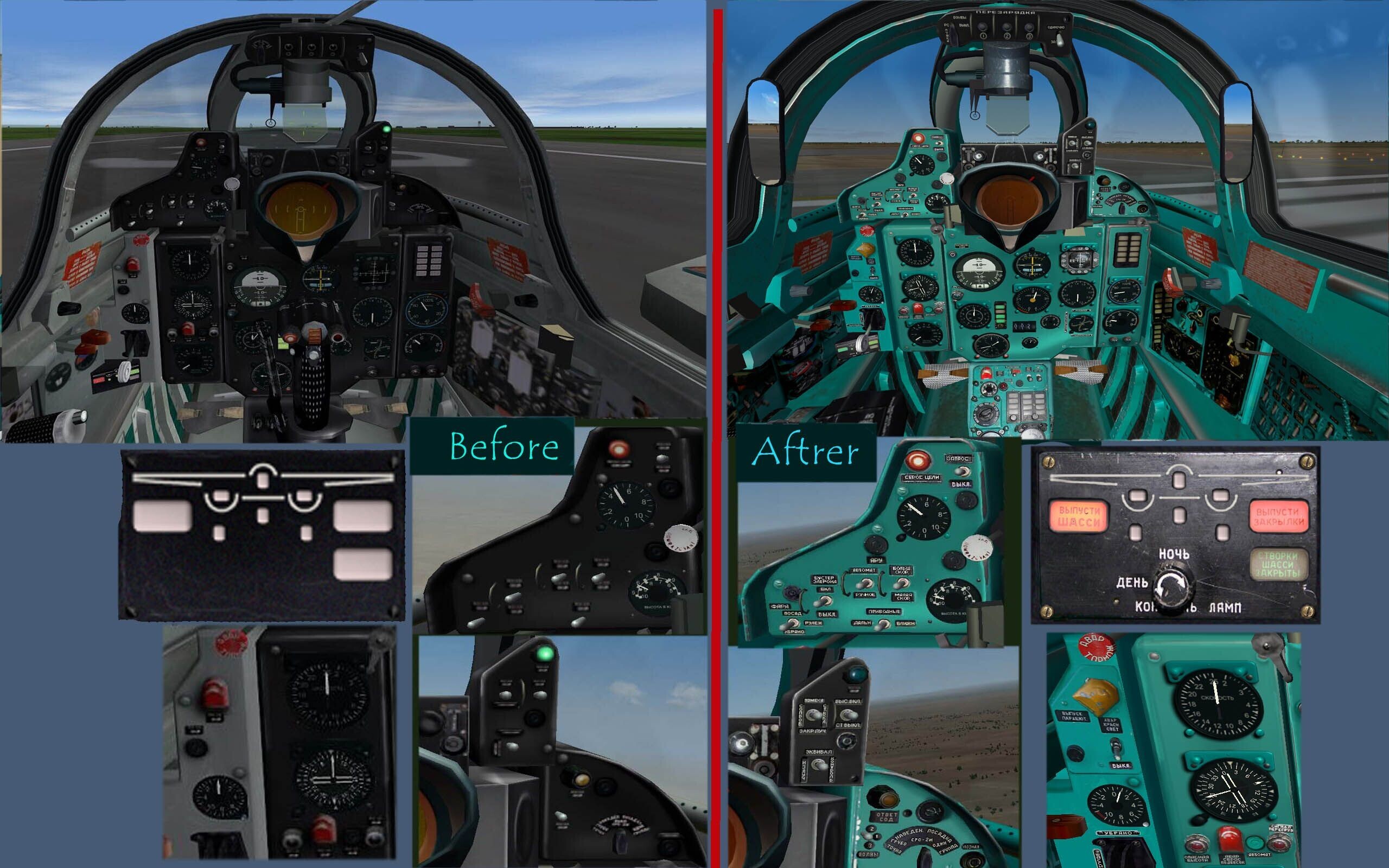 MiG-21PFM Cockpit NEW textures