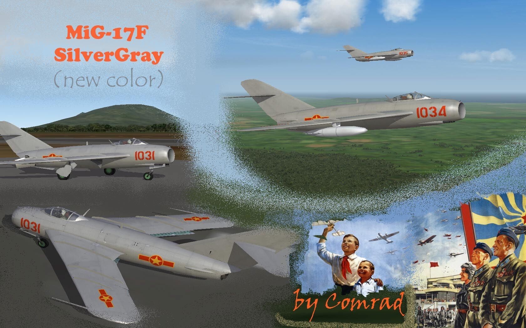 MiG-17F_SilverGrey(new color) skin (v.1.0)