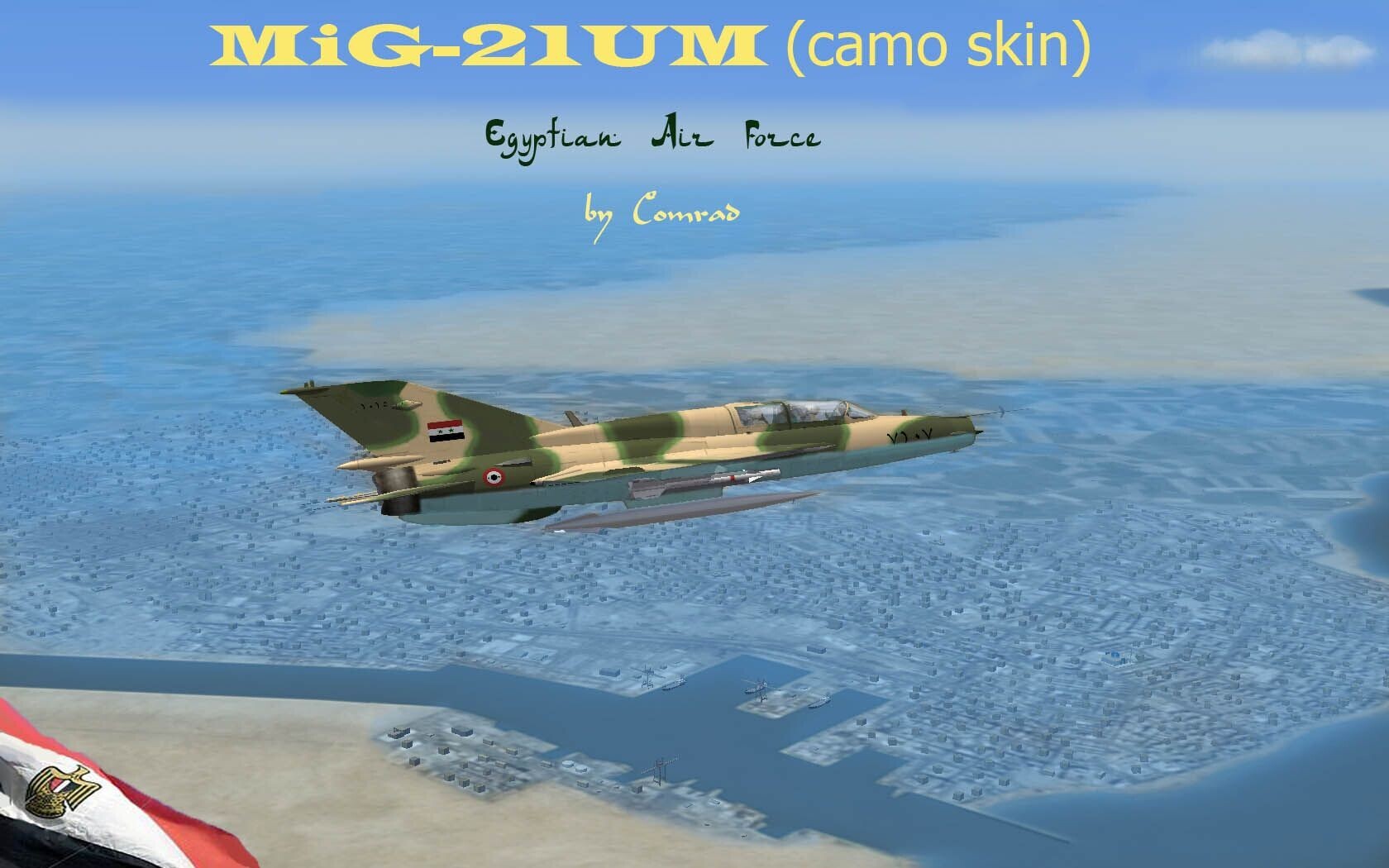 MiG-21UM "Mongol", EAF Camo skin