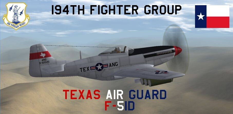 194th Fighter Group, Texas ANG (F-51D, Wolf)