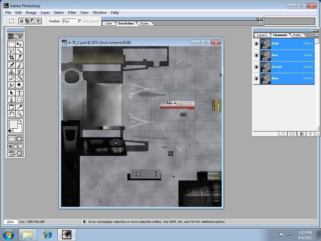 3W A-7E skin template set
