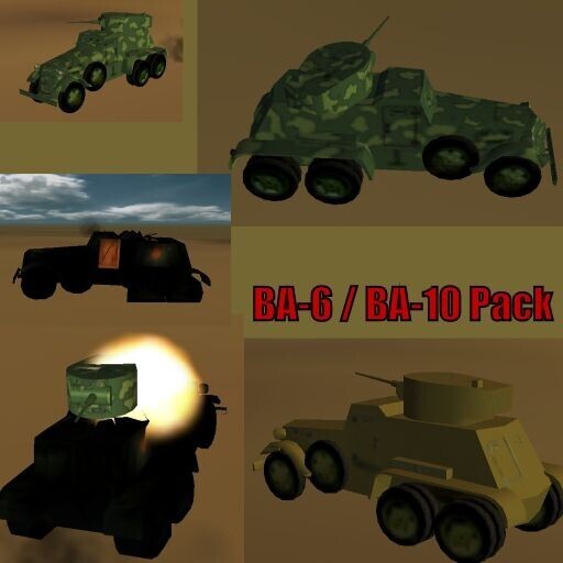 BA-6-10 Armored Car/APC/SPG Pack