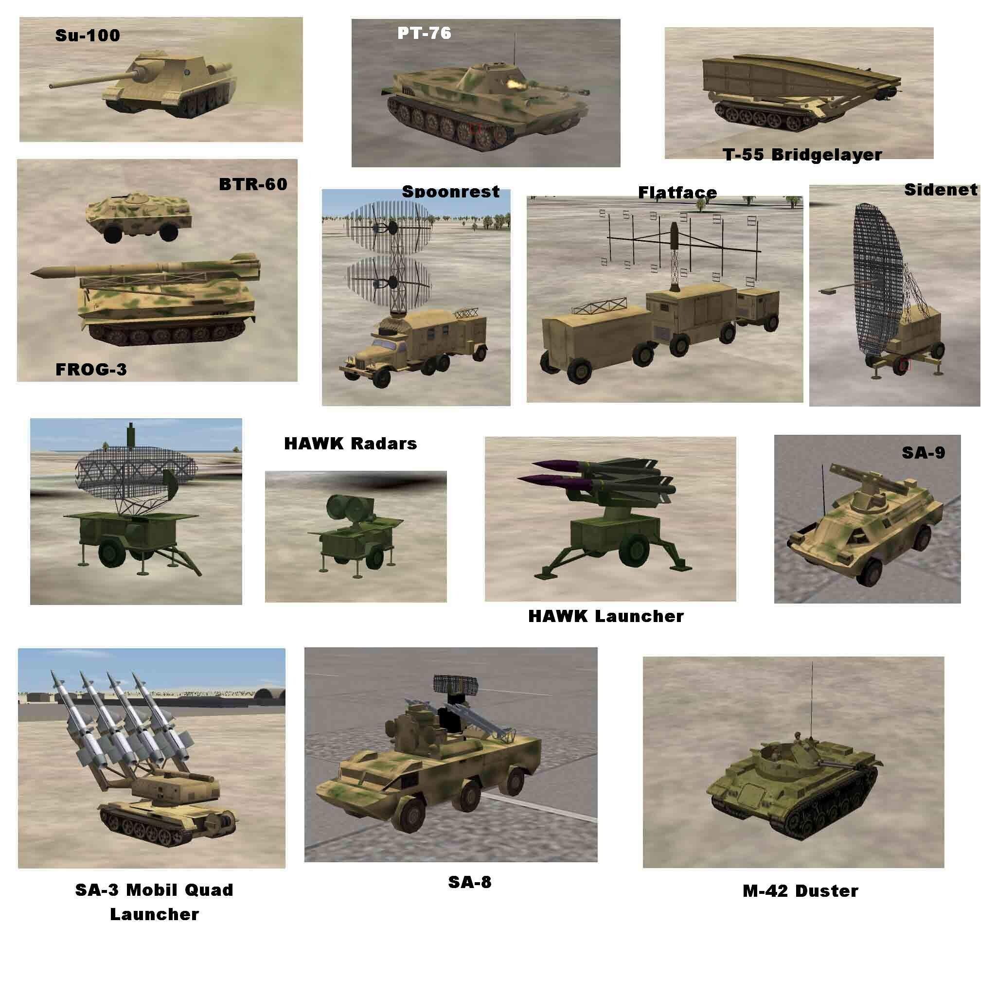 Pasko's SAMs and Vehicle Pak - Desert Skins