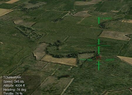 Sight for precision bombs droping