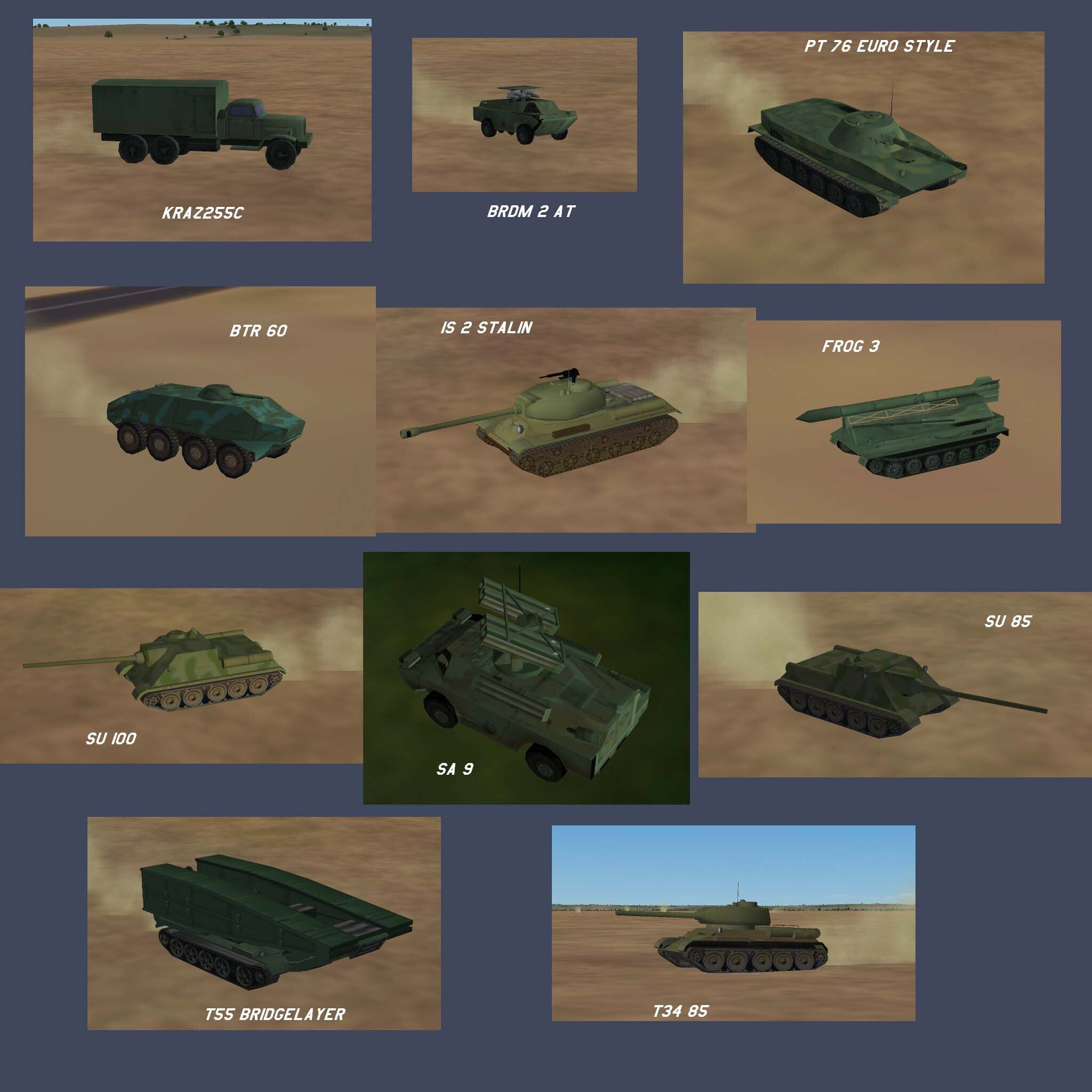 Pasko's SAMs and Vehicles Pak: Euro Skins