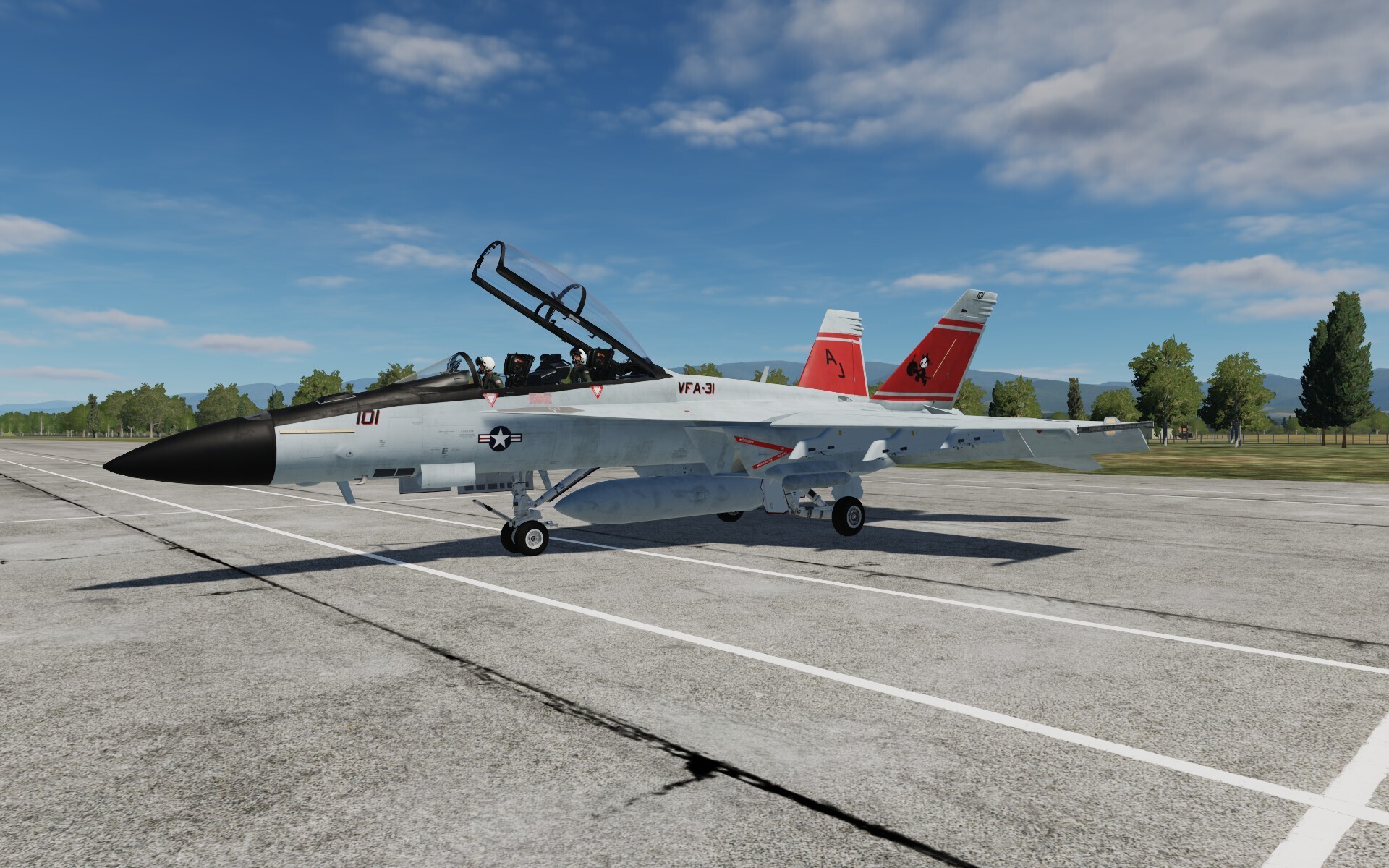Fictional VFA-31 CAG 2015 F/A-18F for the CJS Super Hornet Mod