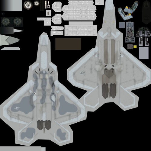 More information about "F-22A Raptor Templates"