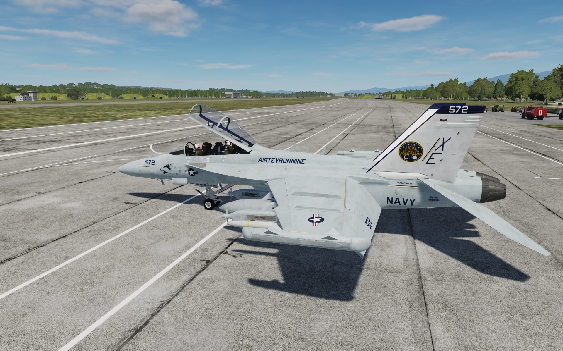 EA-18G XE572 VX-9 skin for the CJS Super Hornet Mod