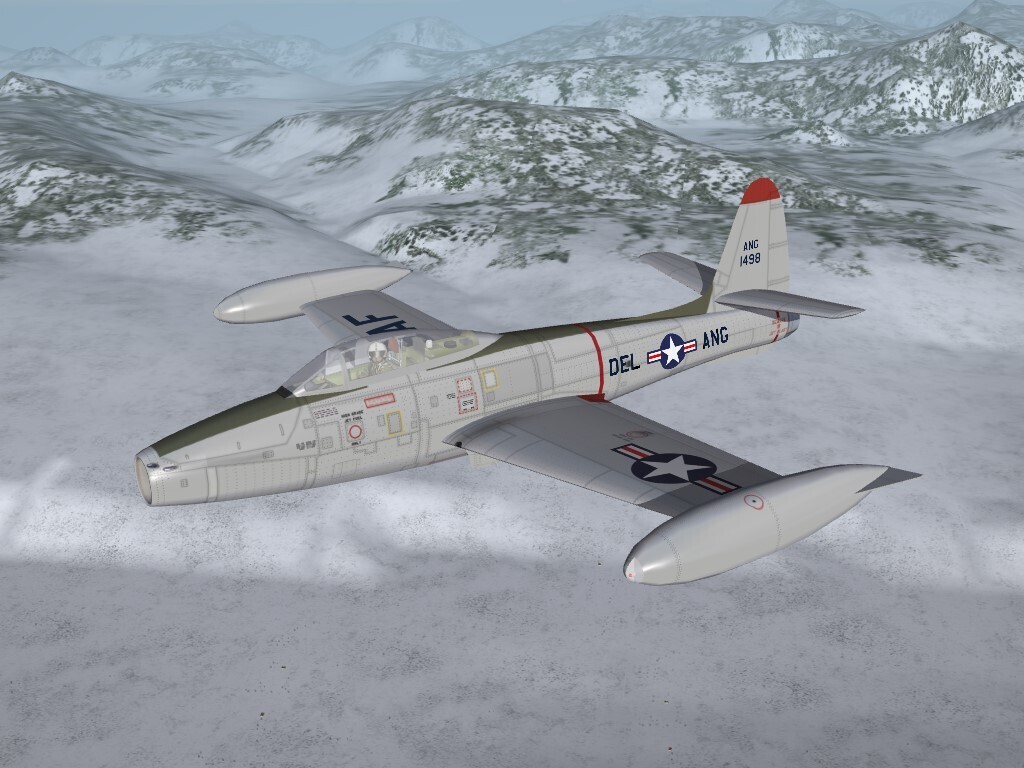 More information about "SF2 F-84C Thunderjet, 142nd FIS, Delaware ANG Skin Pack"