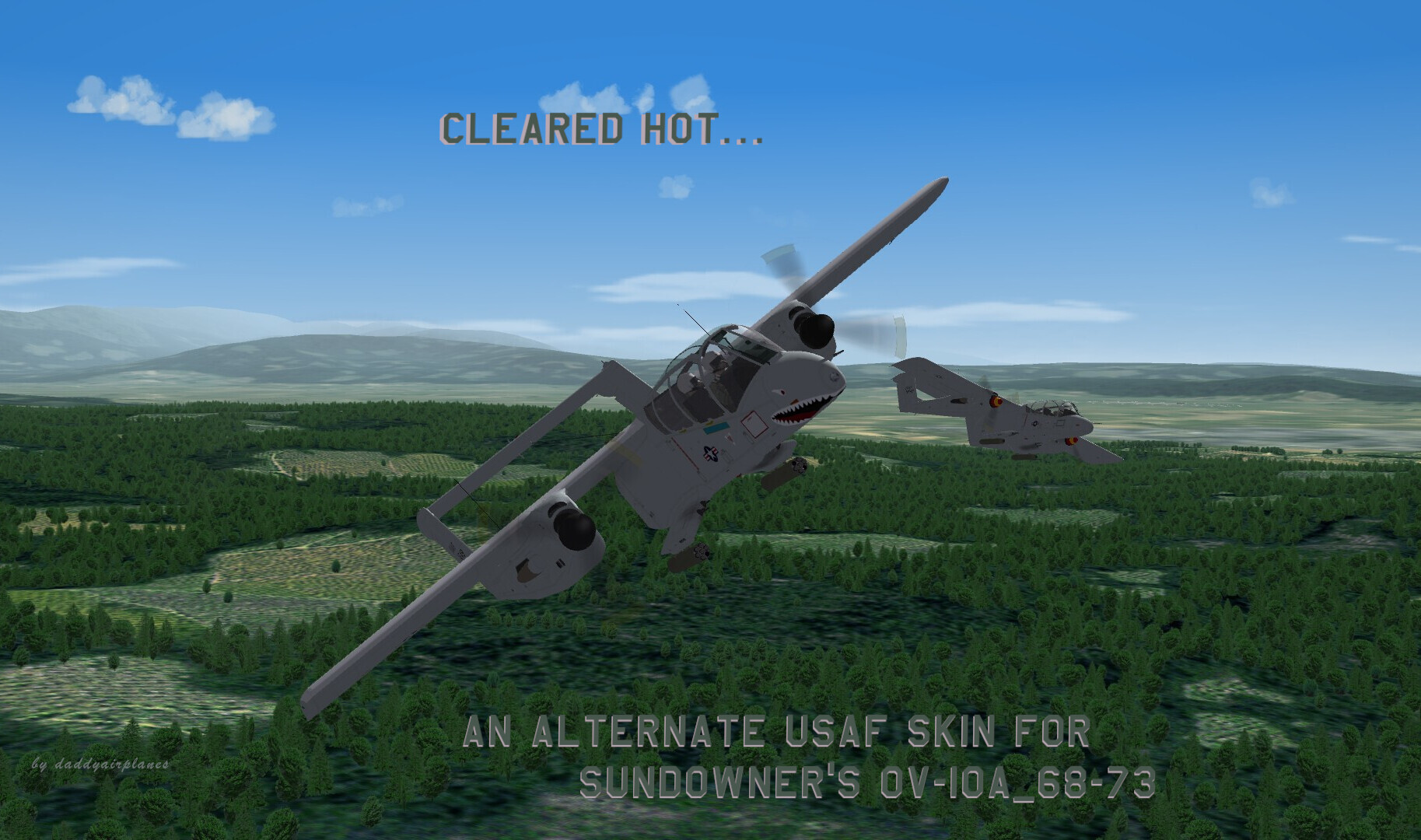 OV-10A_68-73 Bronco USAF in Nam skin