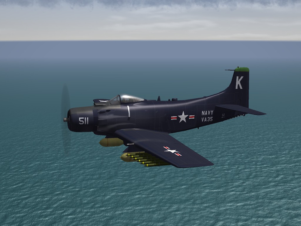 SF2 AD-2/3 Skyraider, Korean War