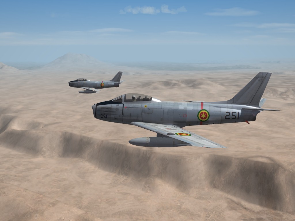 Ethiopian Air Force F-86F-40  Sabre Skin & Decal Pak