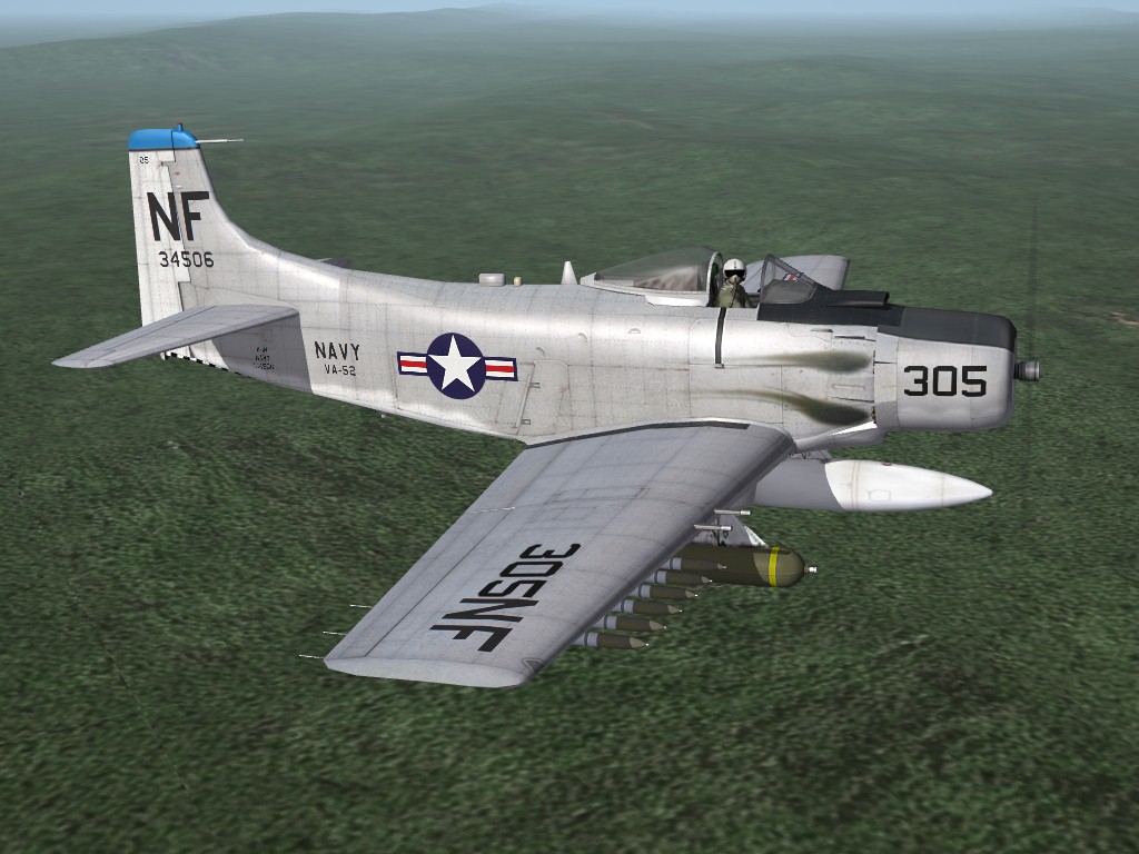 A-1H Skyraider, VA-52 skin pak