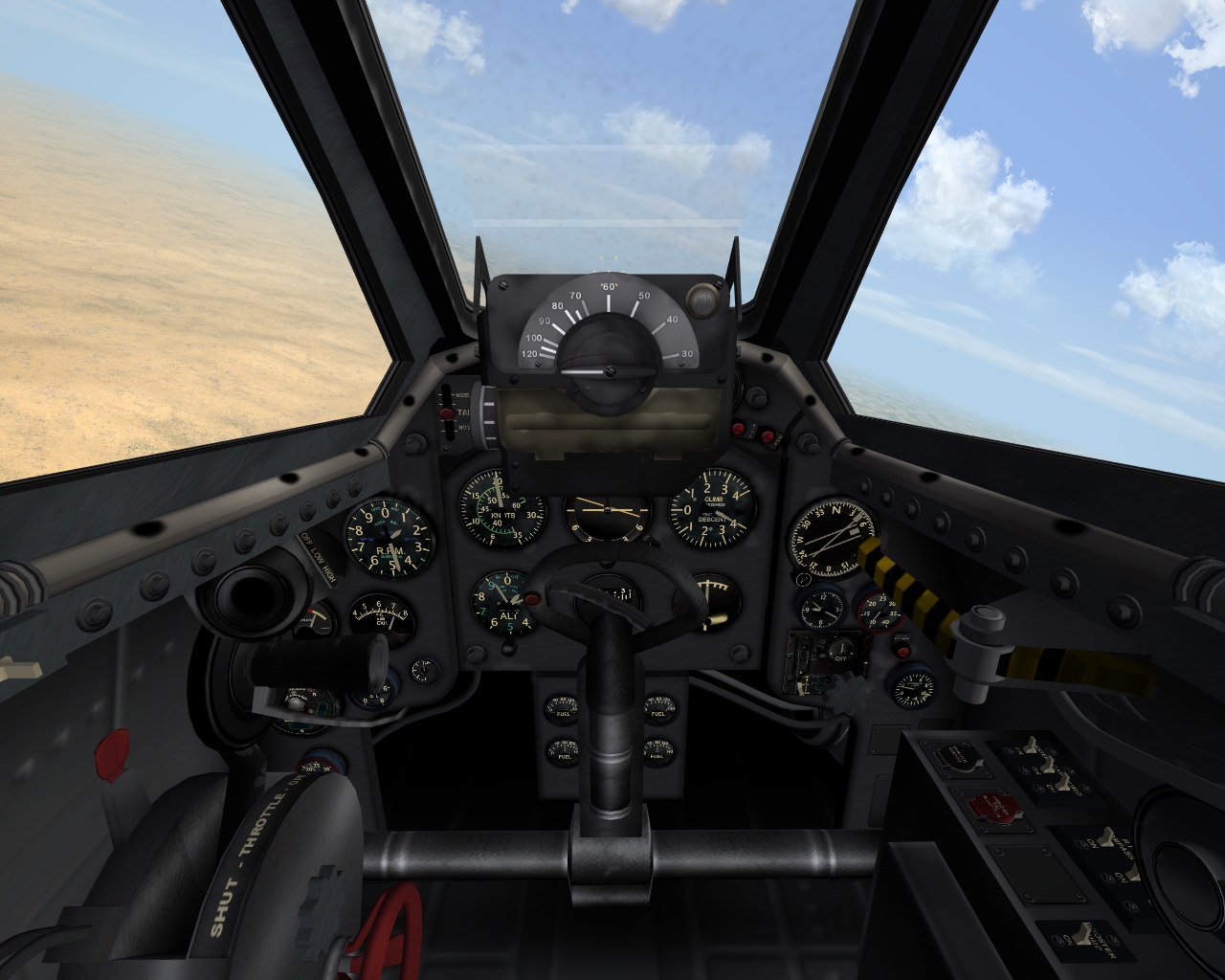 DH Vampire cockpit