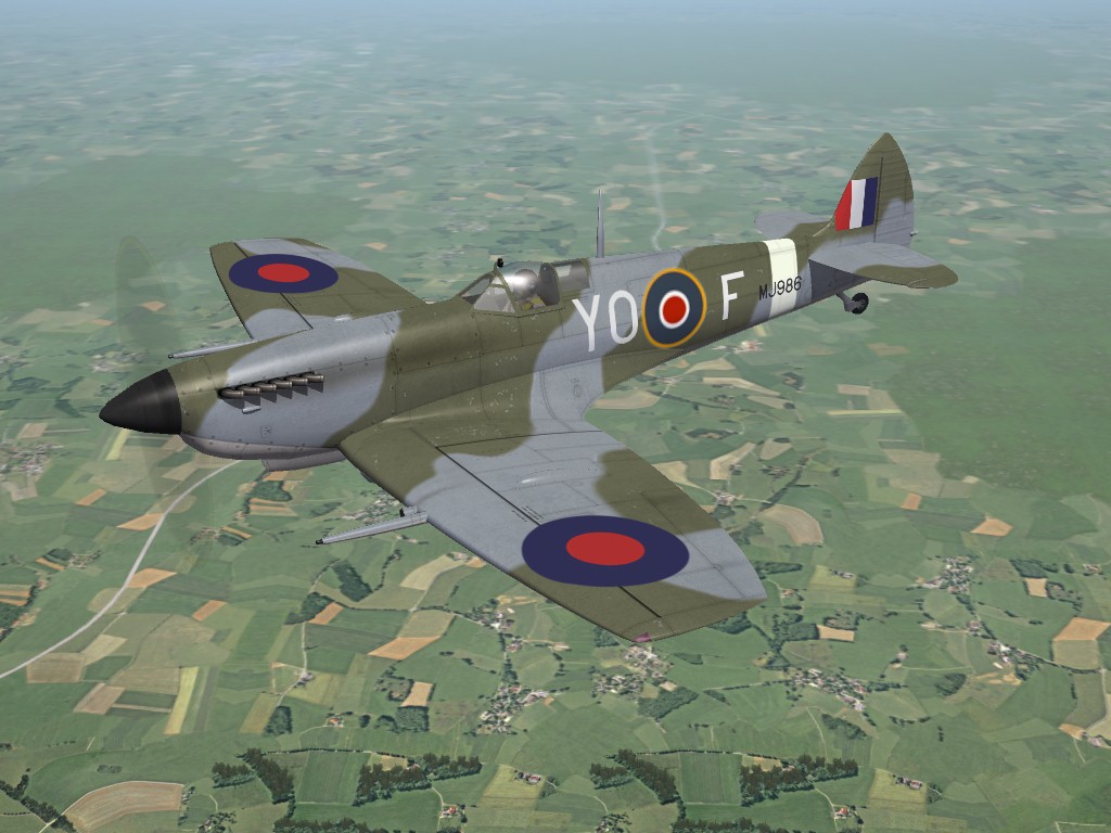 SF2 WW2 ETO Spitfire 9e, 401 Squadron Skin Pak