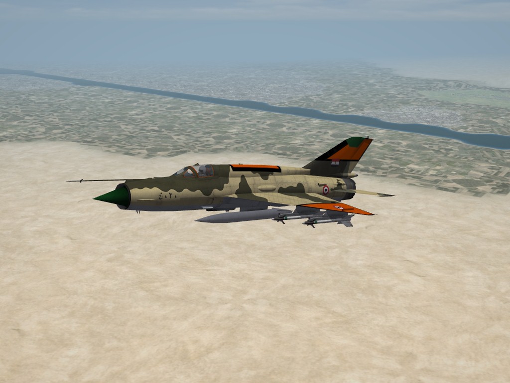 MiG-21MF Fishbed-J, EAF, Hi-Viz Markings