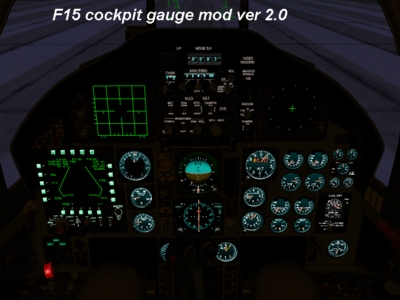 F15 cockpit gauge mod ver 2.0
