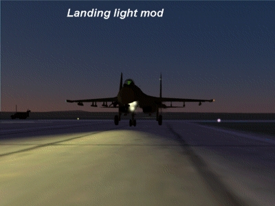 Landing light mod