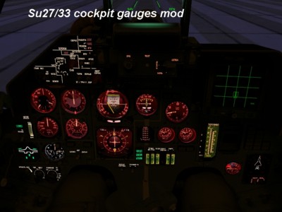 Su27/33 cockpit gauges mod