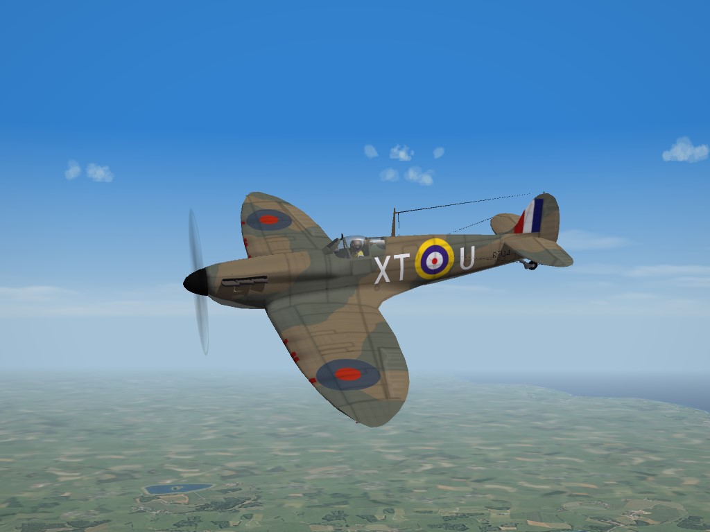 SF2 WW2 ETO Spitfire 1A, 603 Squadron Skin Pak