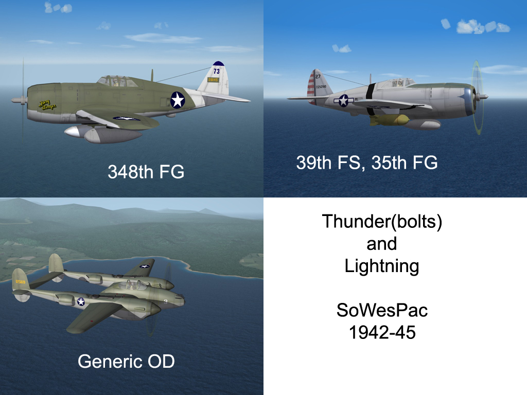 P-47D Thunderbolt & P-38 Lightning, SoWesPac