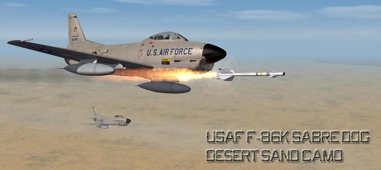 USAF F-86K 'What-If' SF2 Sand Camo Skin