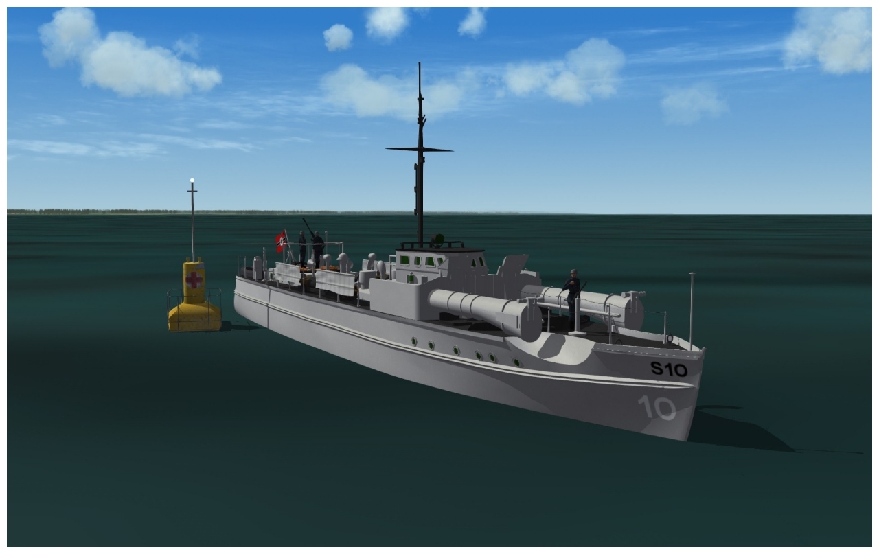 Udet Rescue Bouy and S7-S13 Class E-boat for SF2 WW2 Battle of Britain Installs