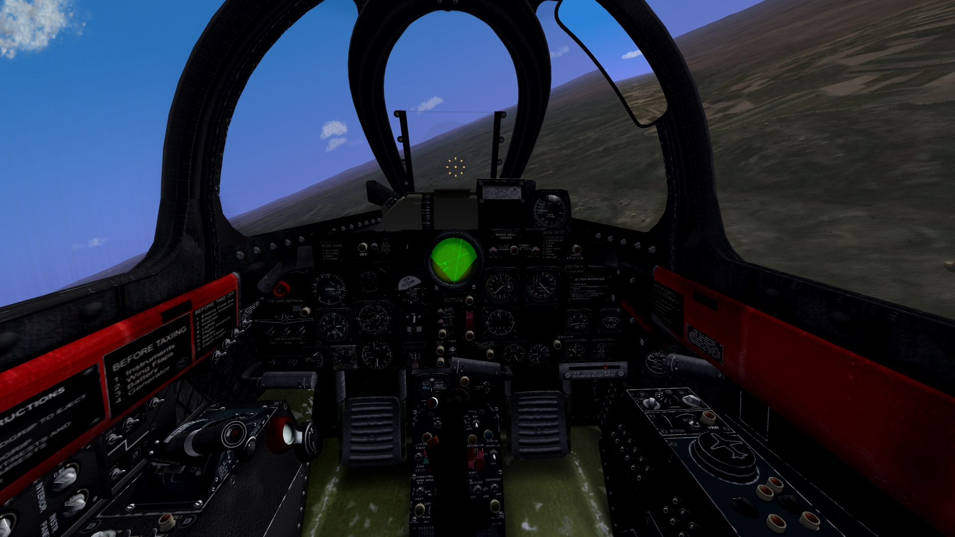 F-94B cockpit (proper)
