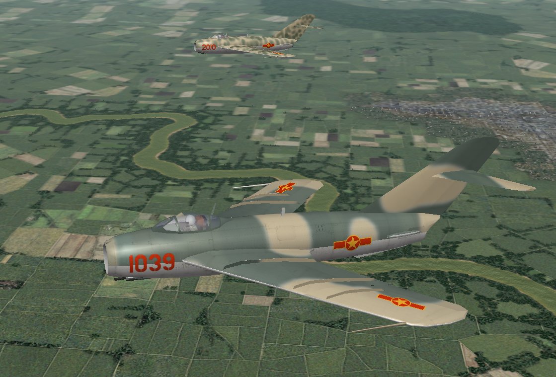 100 MiG-17F north vietnamese style camos