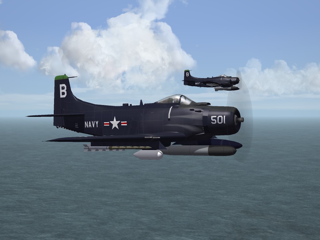 SF2 AD-4B Skyraider, KAW Era