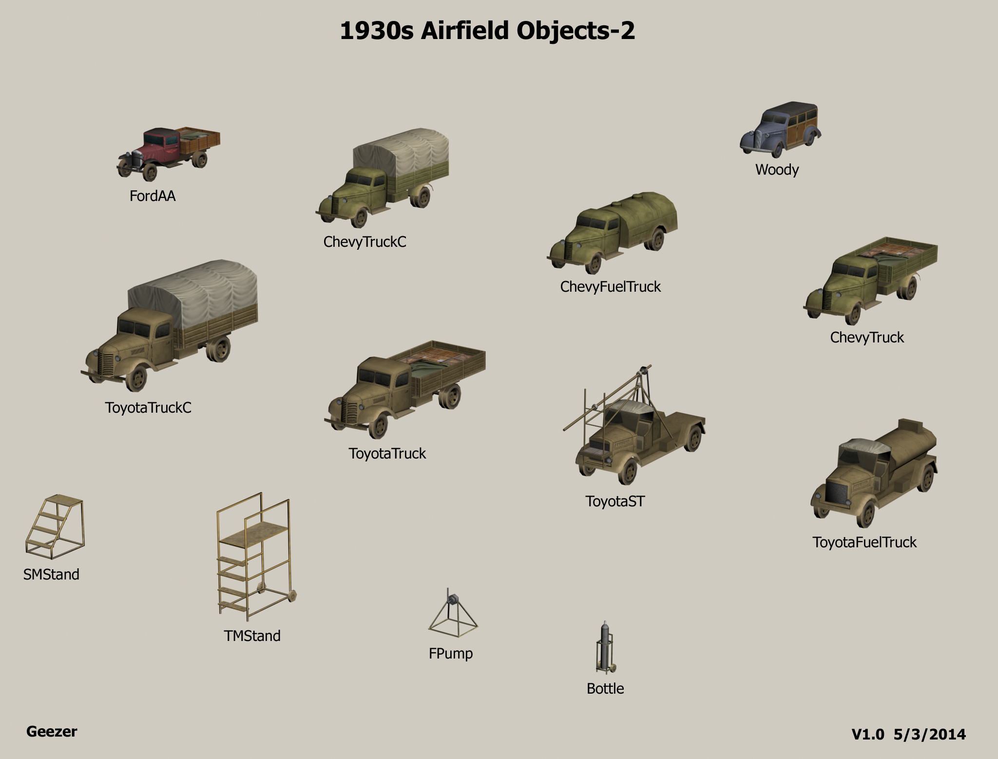 1930s Ground And Terrain Objects