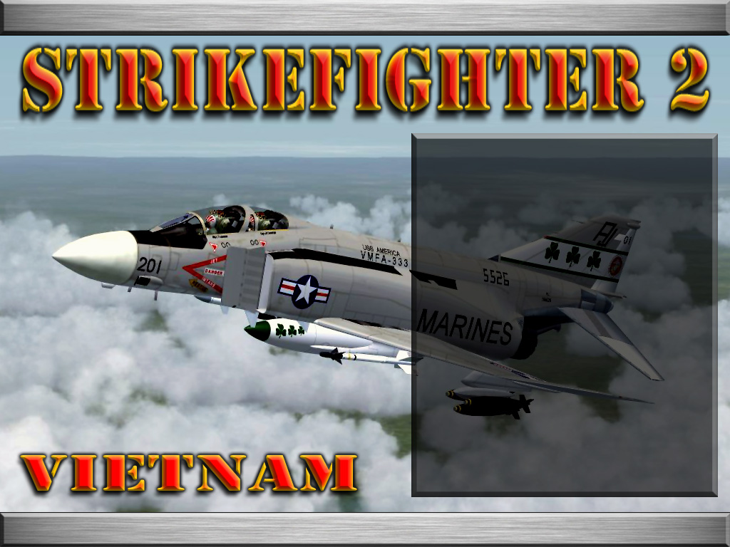 SF2 "Aces over Vietnam"  Hi-Res Silver Border 1024x768 Menu Screens and Music!