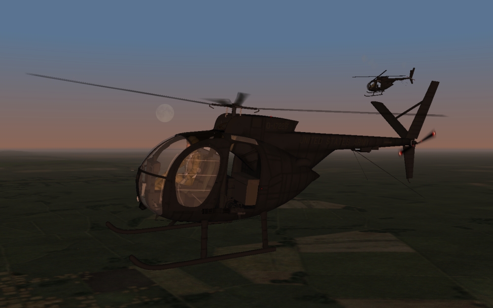 AH-6C Little Birds at Night