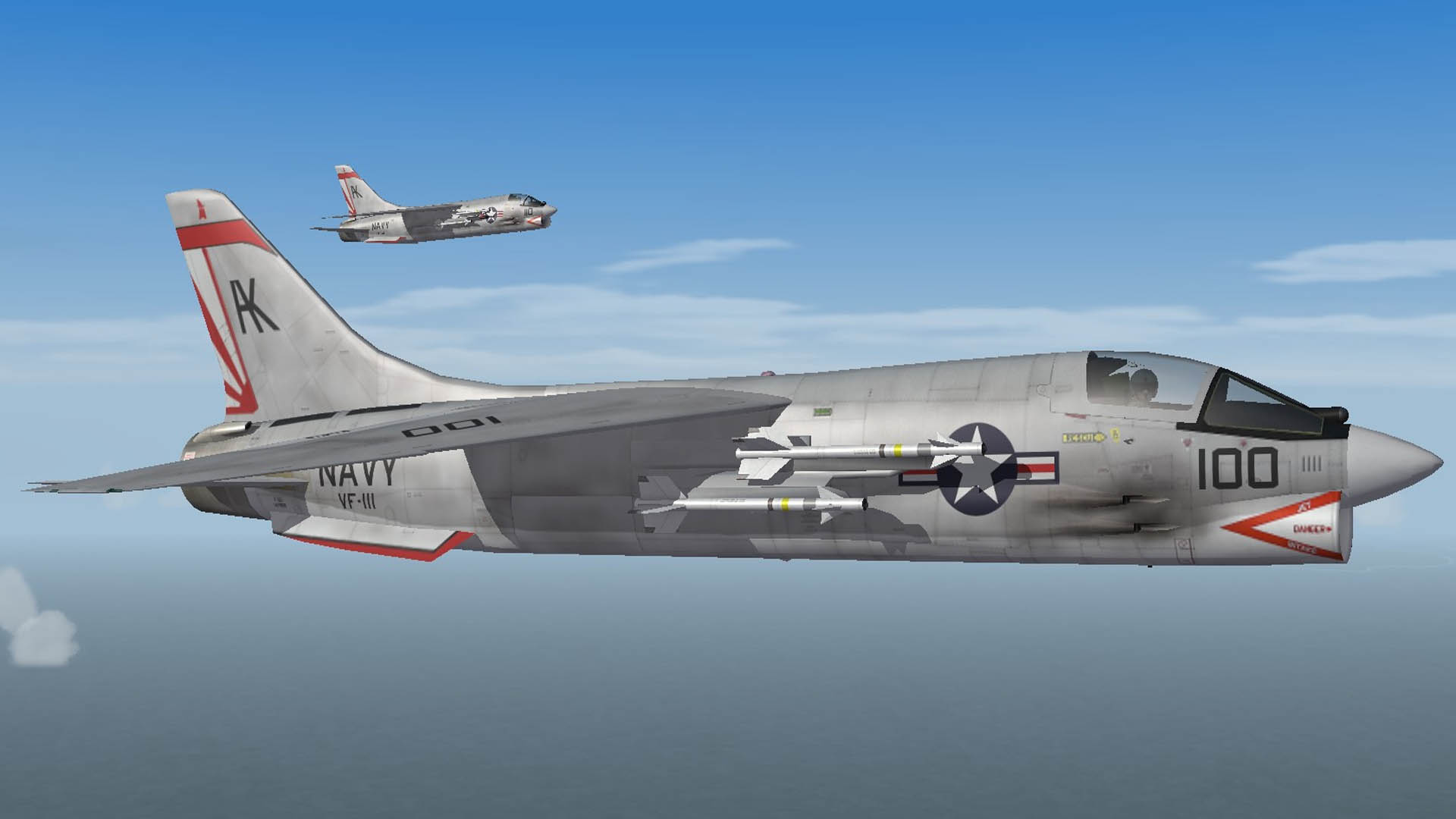 USN VF-111 Sundowners F-8D Second combat tour(1965)