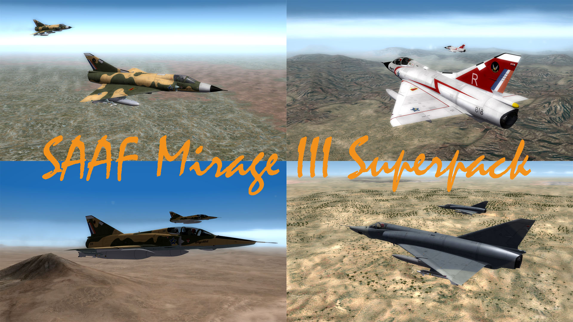 SAAF Mirage IIIB/C/D/E/RZ  Cheetah C-D-E Superpack (*)