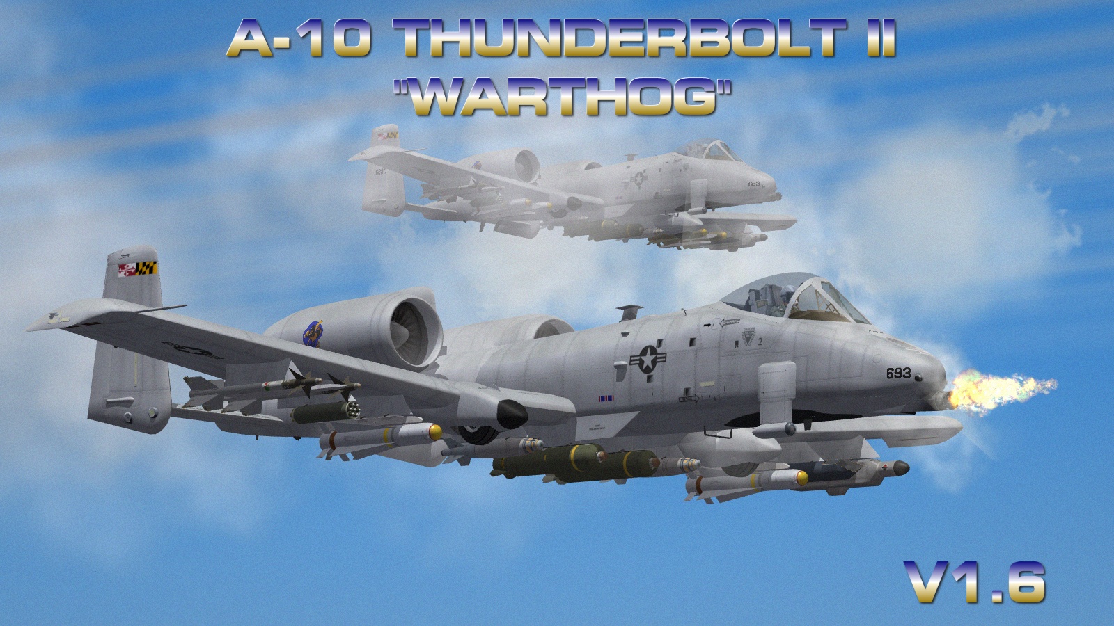 A-10A and C Thunderbolt II "Warthog" Pack