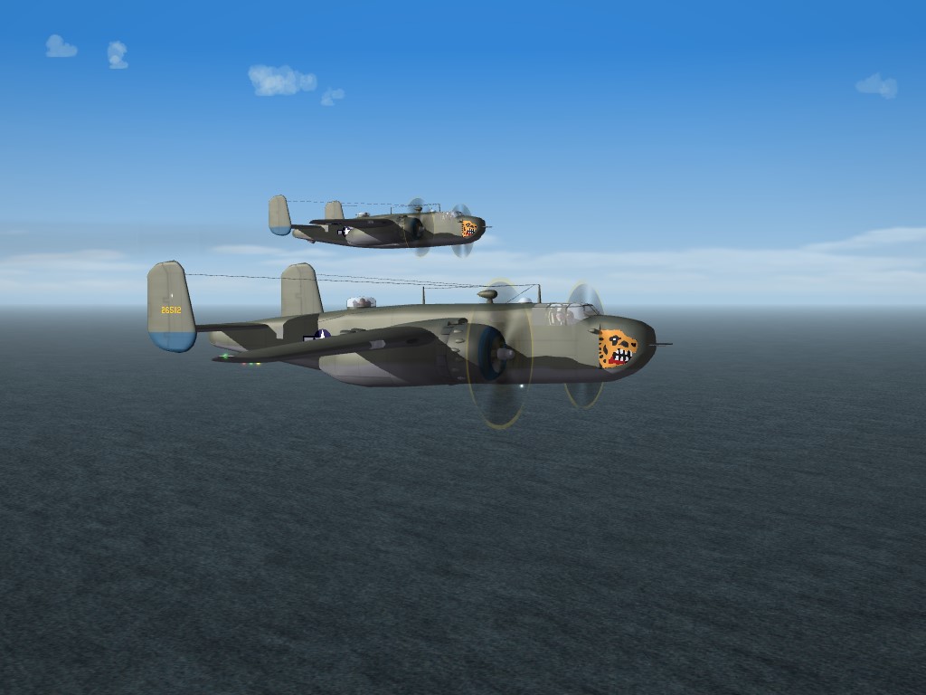 SF2 WW2 PTO B-25G Mitchell, 823rd BS Replacement Skin