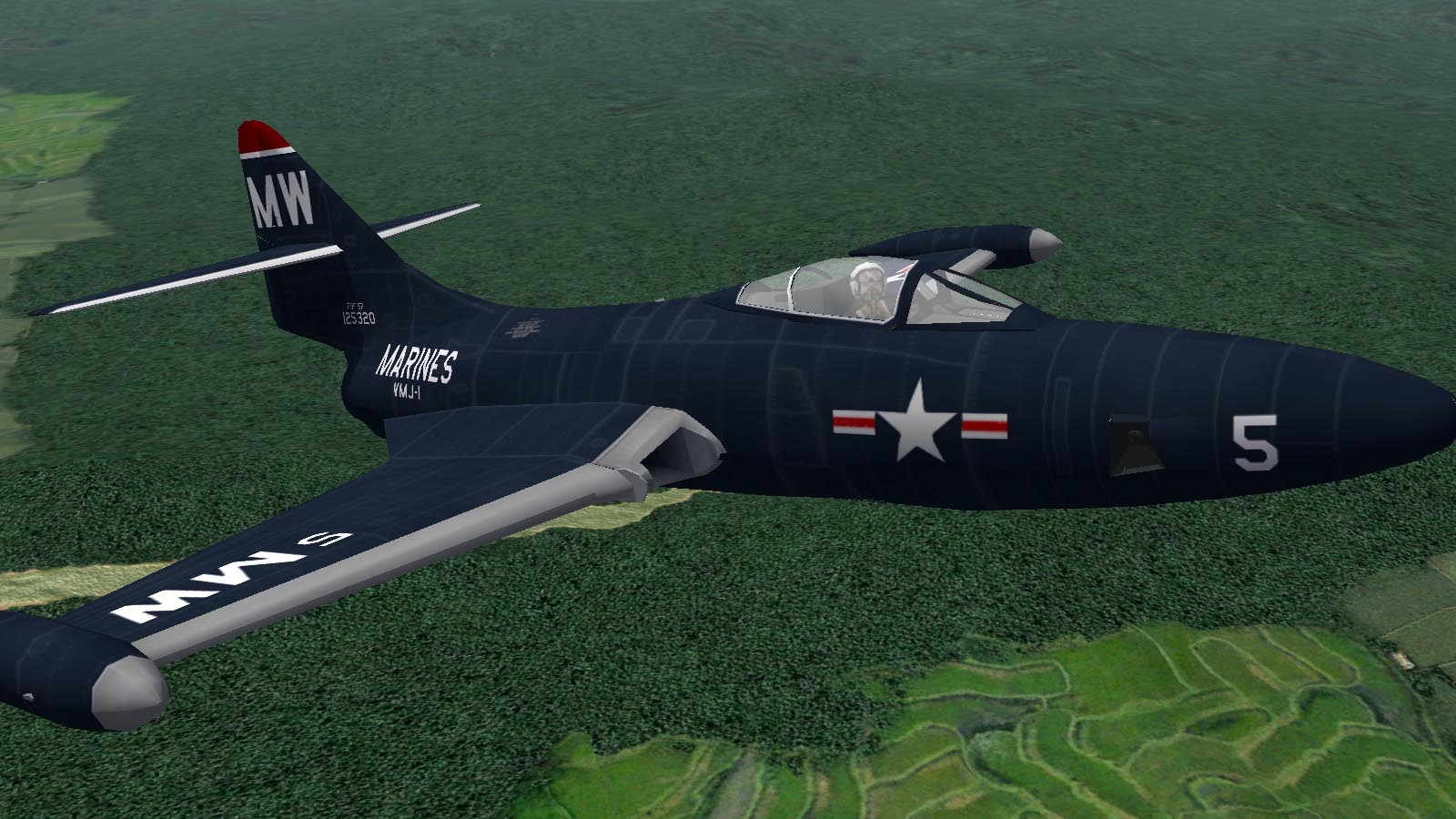 SF1 F9F-5 & 5P Panther Korean War Skins Pak