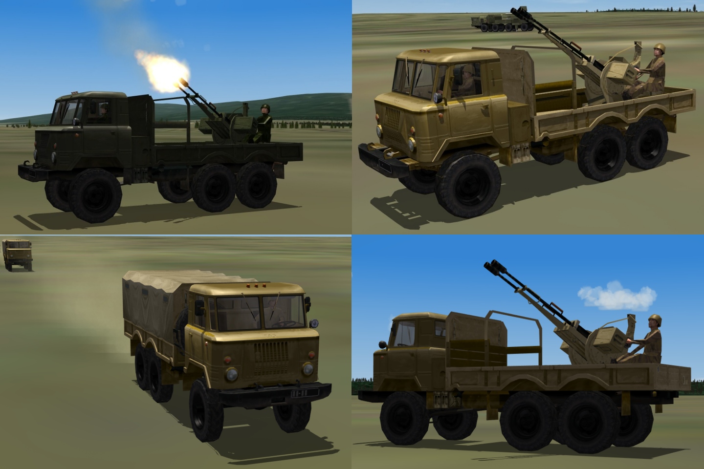 GAZ-66 6x6 Trucks for SF2 series
