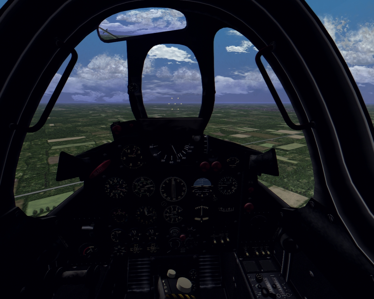Fouga Magister CM.170 / Tzukit cockpit