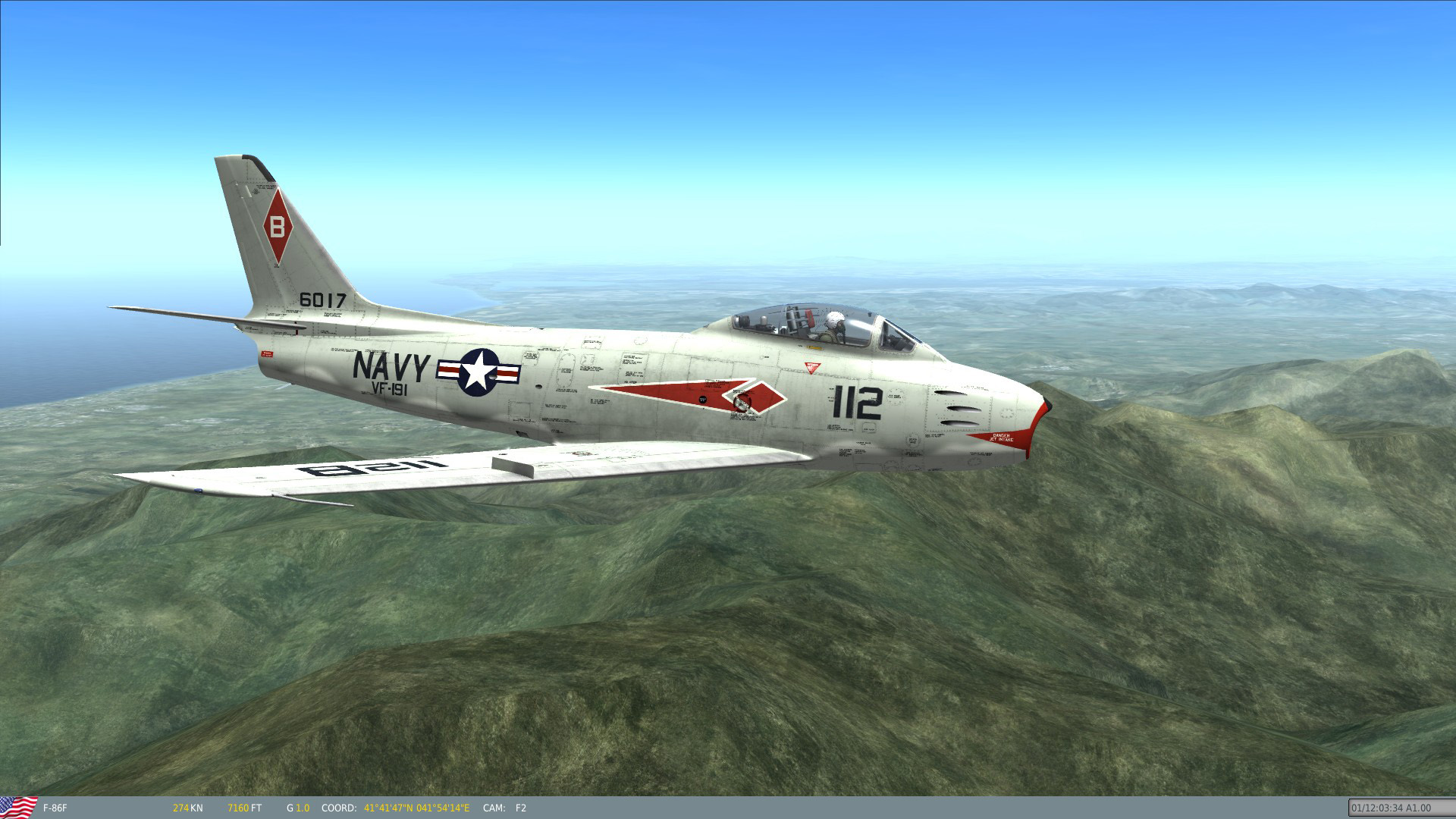 FJ-3 VF-191 Satan's Kittens Skin for DCS F-86F